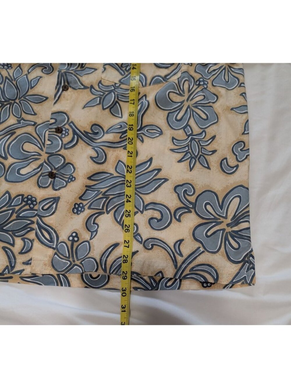 Roundtree & Yorke Mens Hawaiian Button-Up Shirts Lg 100% Cotton Tropical Floral - Picture 12 of 16